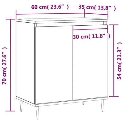 Sideboard Räuchereiche 60x35x70 cm Holzwerkstoff