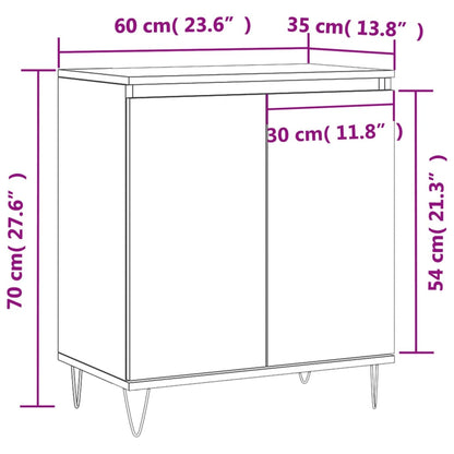 Sideboard Weiß 60x35x70 cm Holzwerkstoff