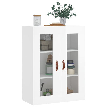 Wandschrank Hochglanz-Weiß 69,5x34x90 cm