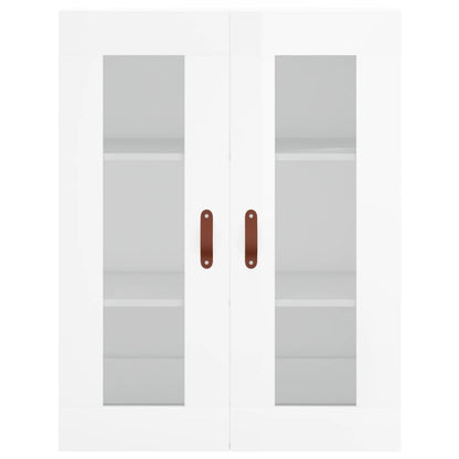 Wandschrank Hochglanz-Weiß 69,5x34x90 cm