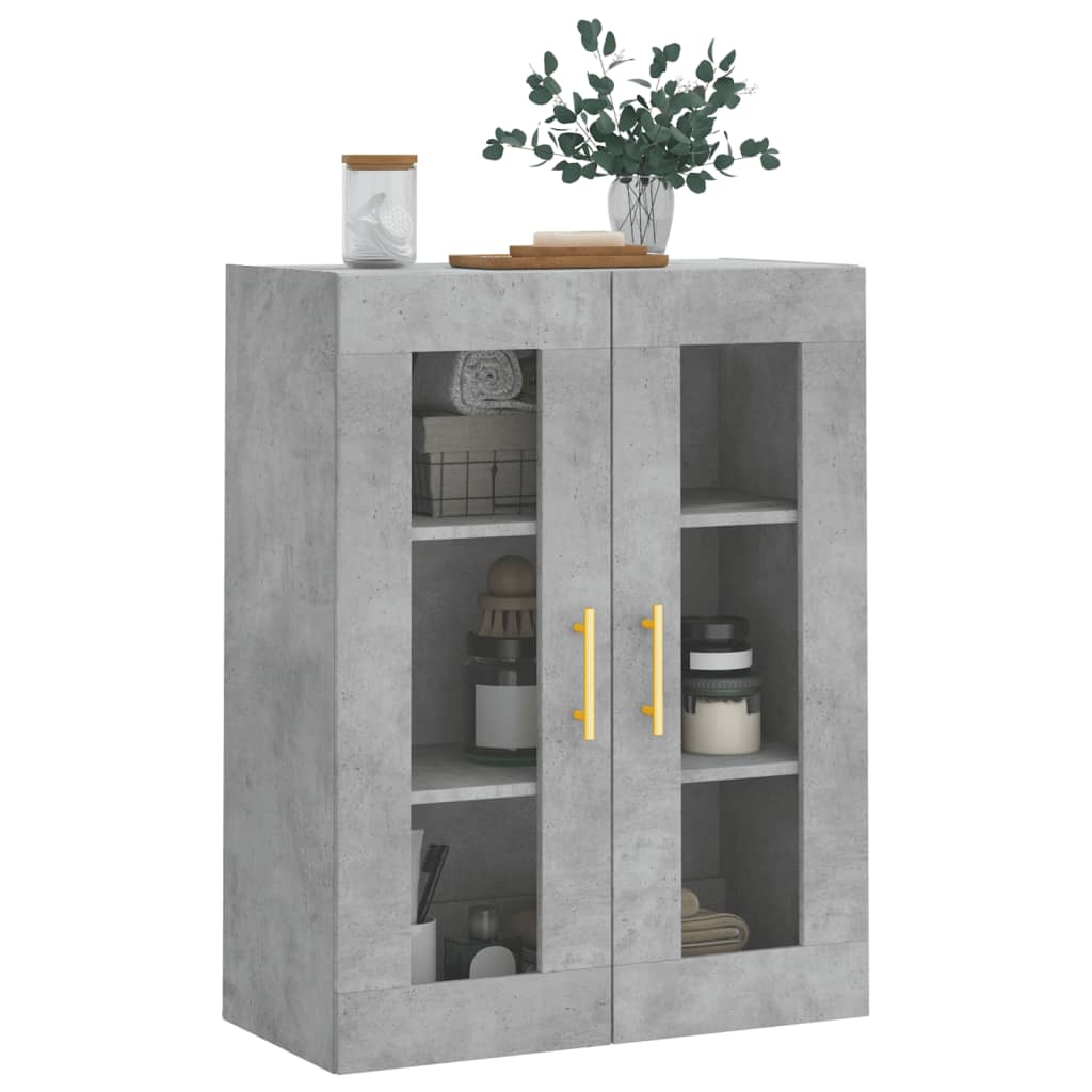 Wandschrank Betongrau 69,5x34x90 cm