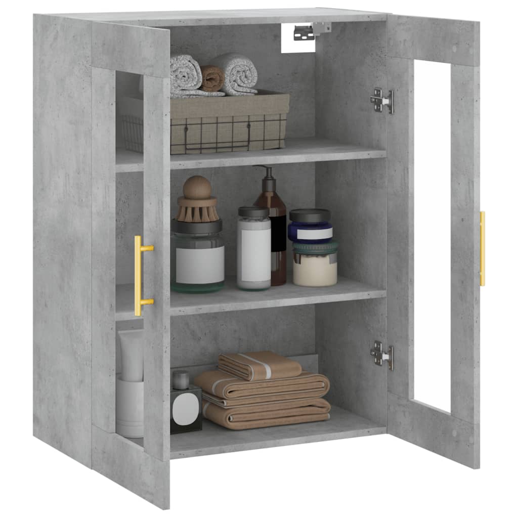 Wandschrank Betongrau 69,5x34x90 cm