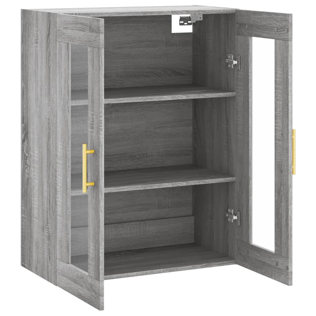 Wandschrank Grau Sonoma 69,5x34x90 cm