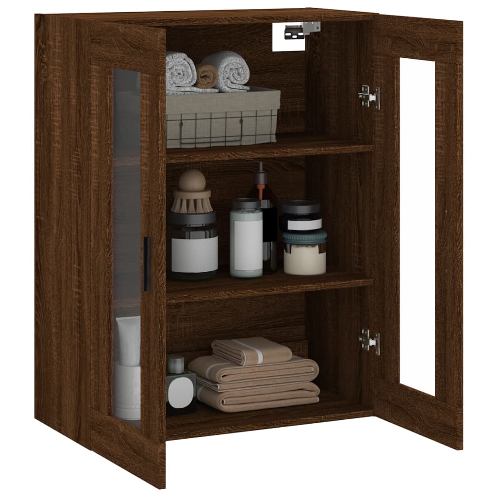 Wandschrank Braun Eichen-Optik 69,5x34x90 cm