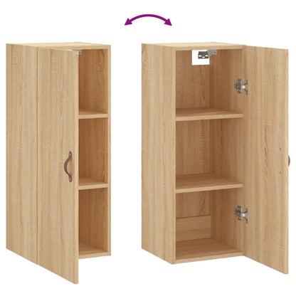 Wandschrank Sonoma-Eiche 34,5x34x90 cm