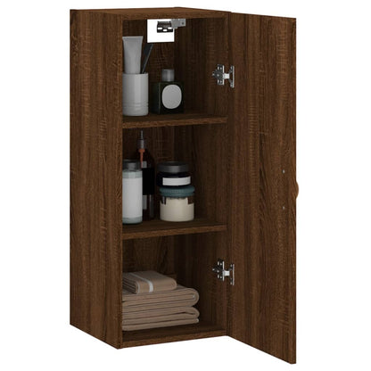 Wandschrank Braun Eichen-Optik 34,5x34x90 cm