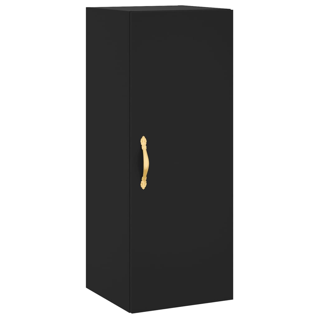 Wandschrank Schwarz 34,5x34x90 cm