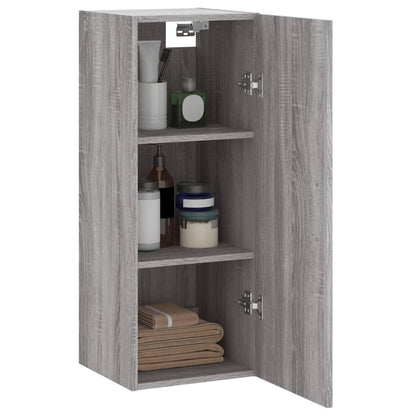 Wandschrank Grau Sonoma 34,5x34x90 cm