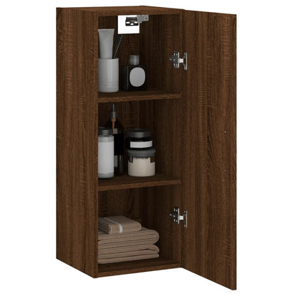 Wandschrank Braun Eichen-Optik 34,5x34x90 cm