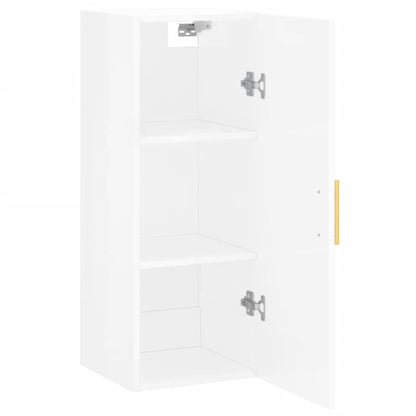 Wandschrank Hochglanz-Weiß 34,5x34x90 cm