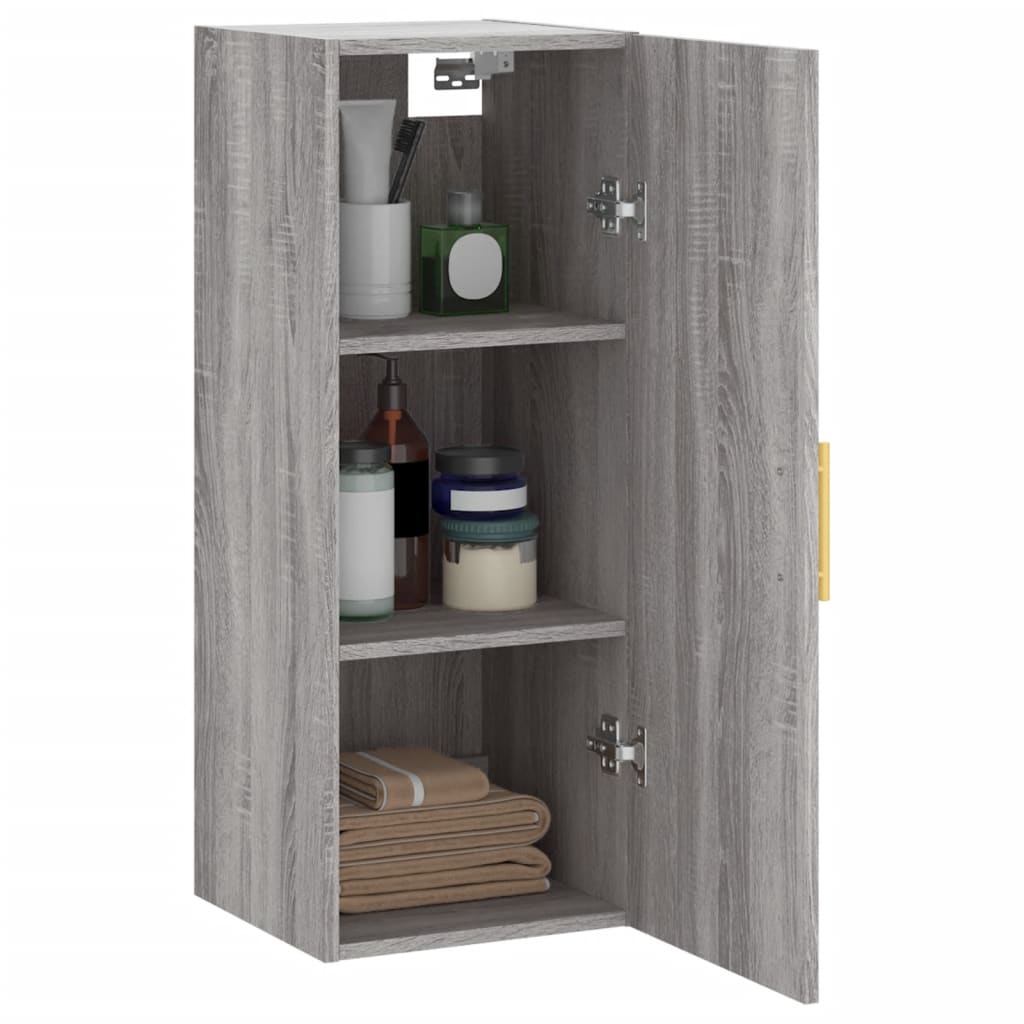 Wandschrank Grau Sonoma 34,5x34x90 cm