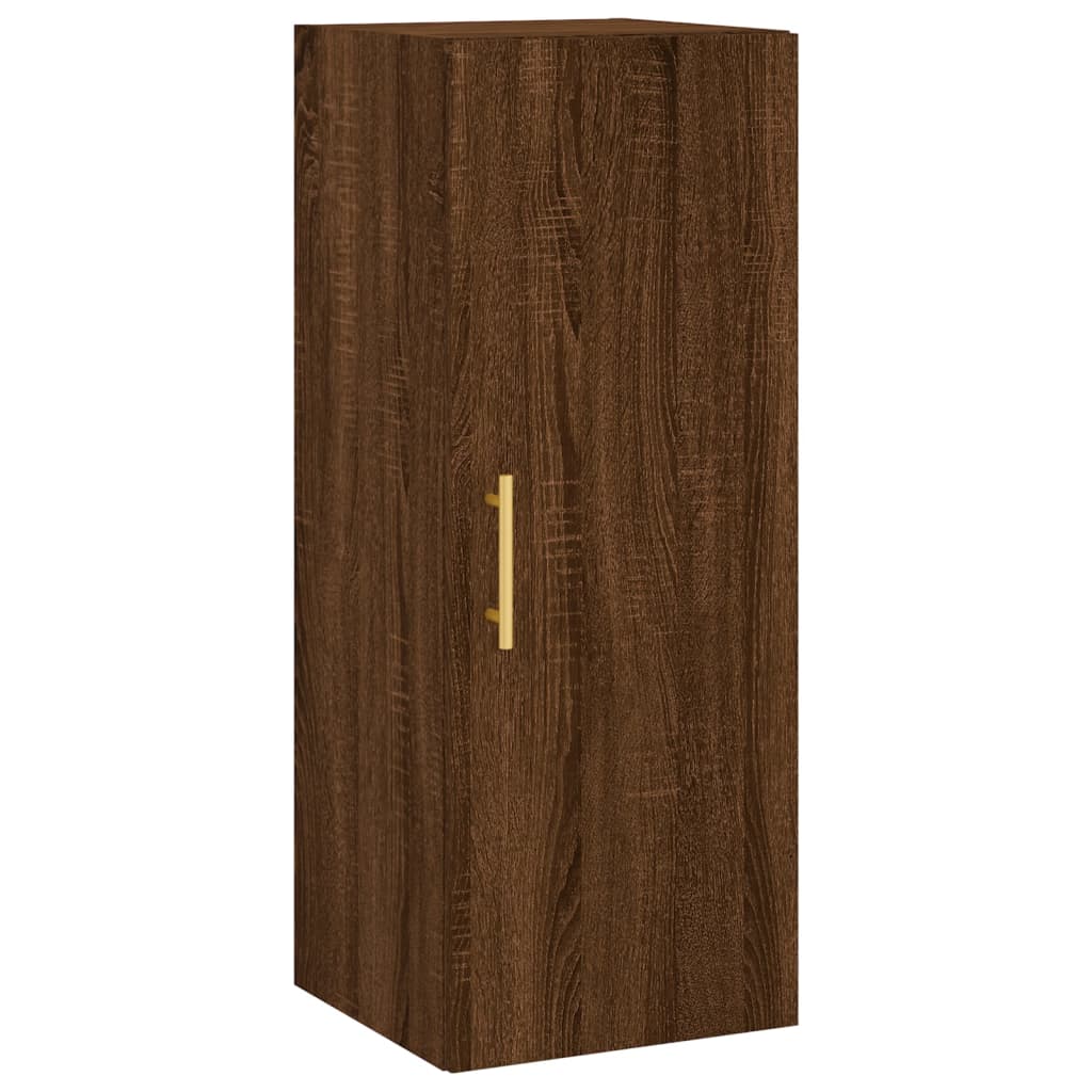 Wandschrank Braun Eichen-Optik 34,5x34x90 cm