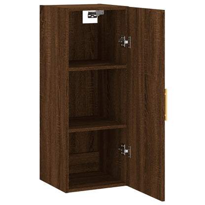 Wandschrank Braun Eichen-Optik 34,5x34x90 cm