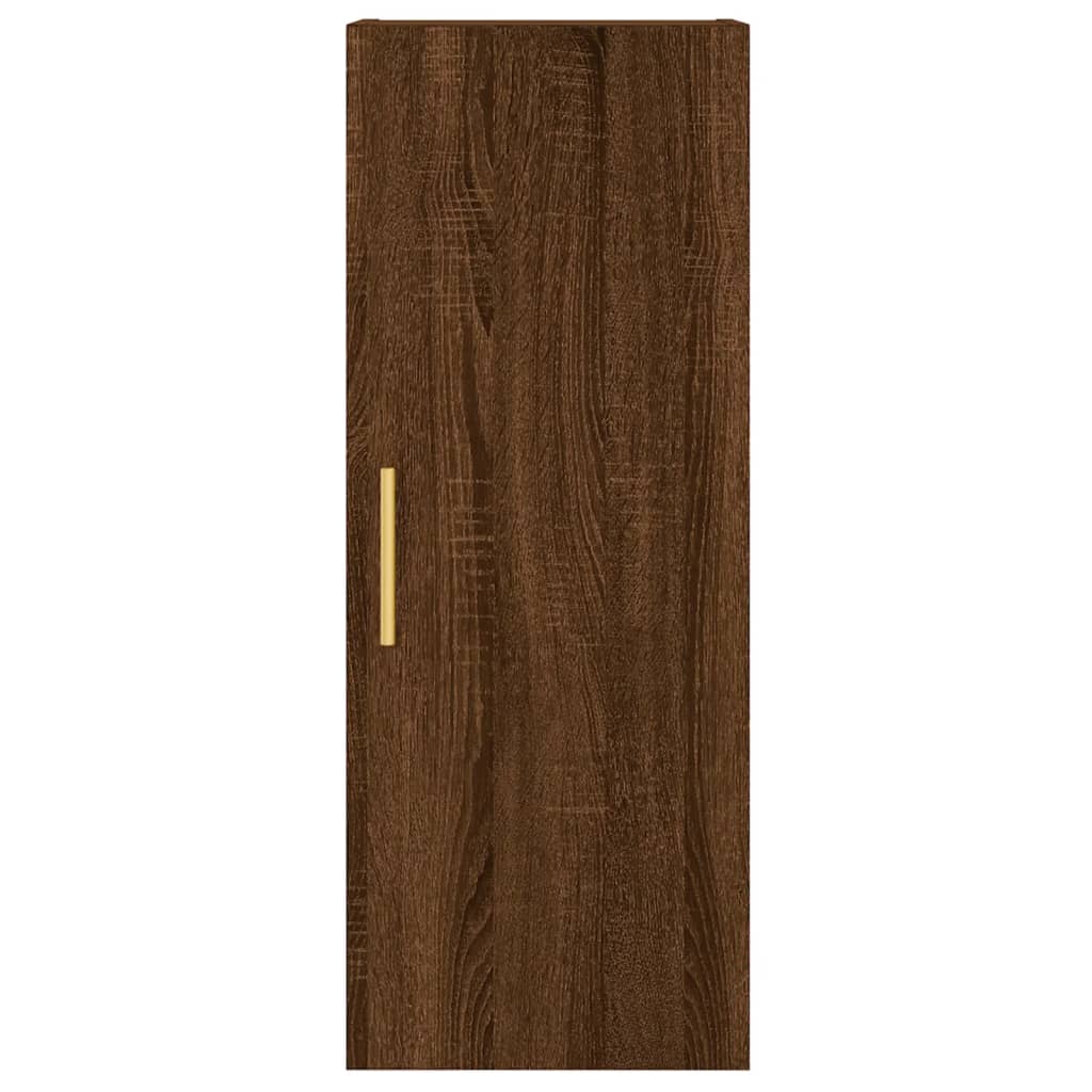 Wandschrank Braun Eichen-Optik 34,5x34x90 cm