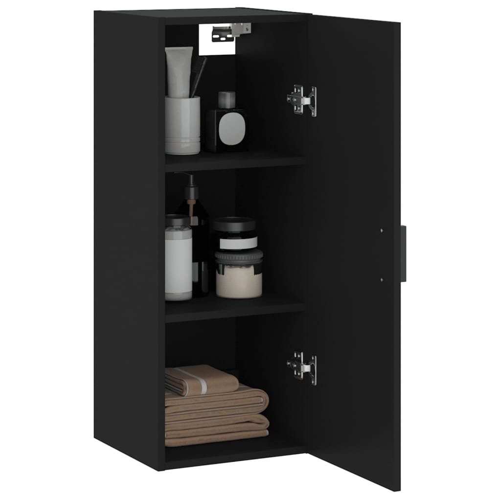 Wandschrank Schwarz 34,5x34x90 cm