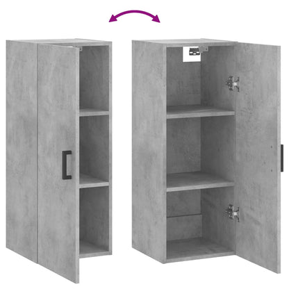 Wandschrank Betongrau 34,5x34x90 cm