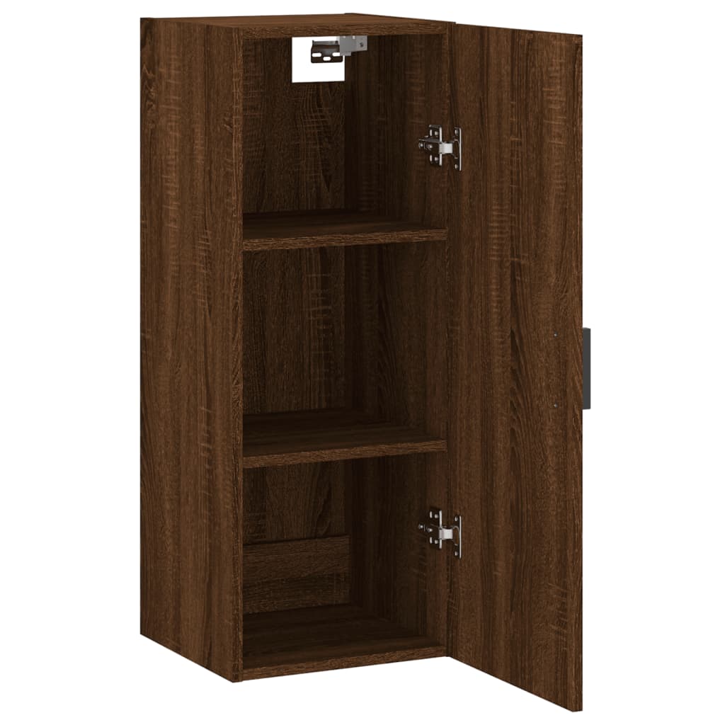 Wandschrank Braun Eichen-Optik 34,5x34x90 cm