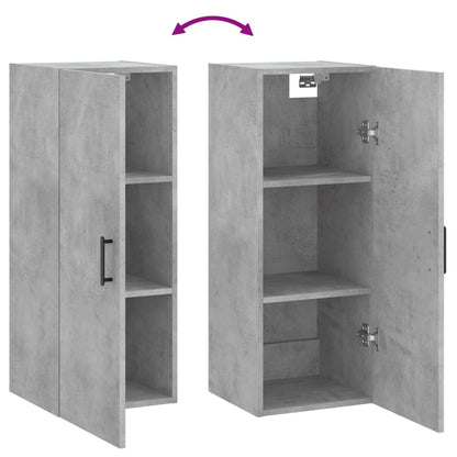 Wandschrank Betongrau 34,5x34x90 cm