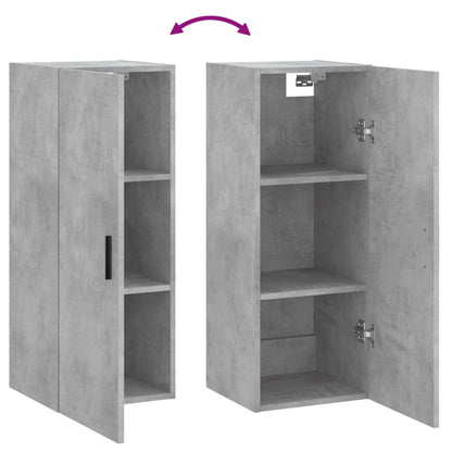 Wandschrank Betongrau 34,5x34x90 cm