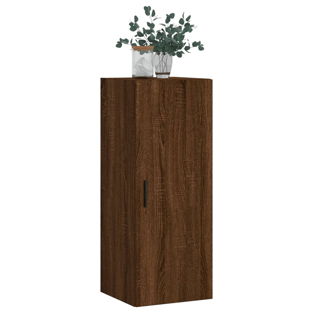 Wandschrank Braun Eichen-Optik 34,5x34x90 cm