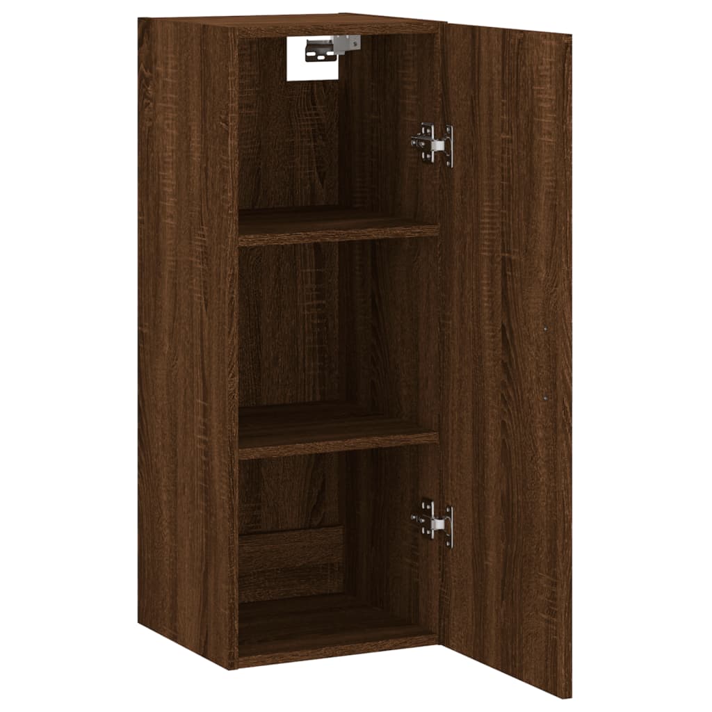 Wandschrank Braun Eichen-Optik 34,5x34x90 cm