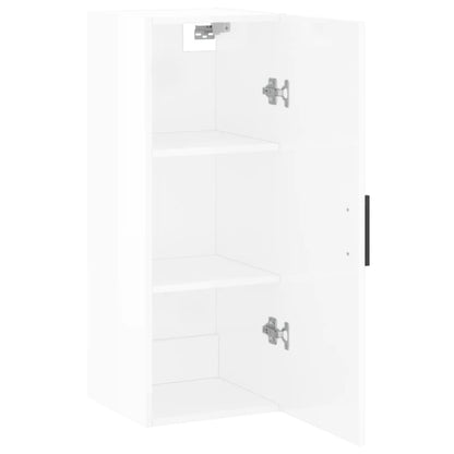 Wandschrank Hochglanz-Weiß 34,5x34x90 cm