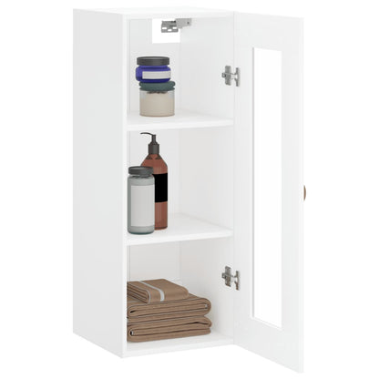 Wandschrank Weiß 34,5x34x90 cm