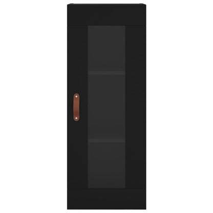 Wandschrank Schwarz 34,5x34x90 cm