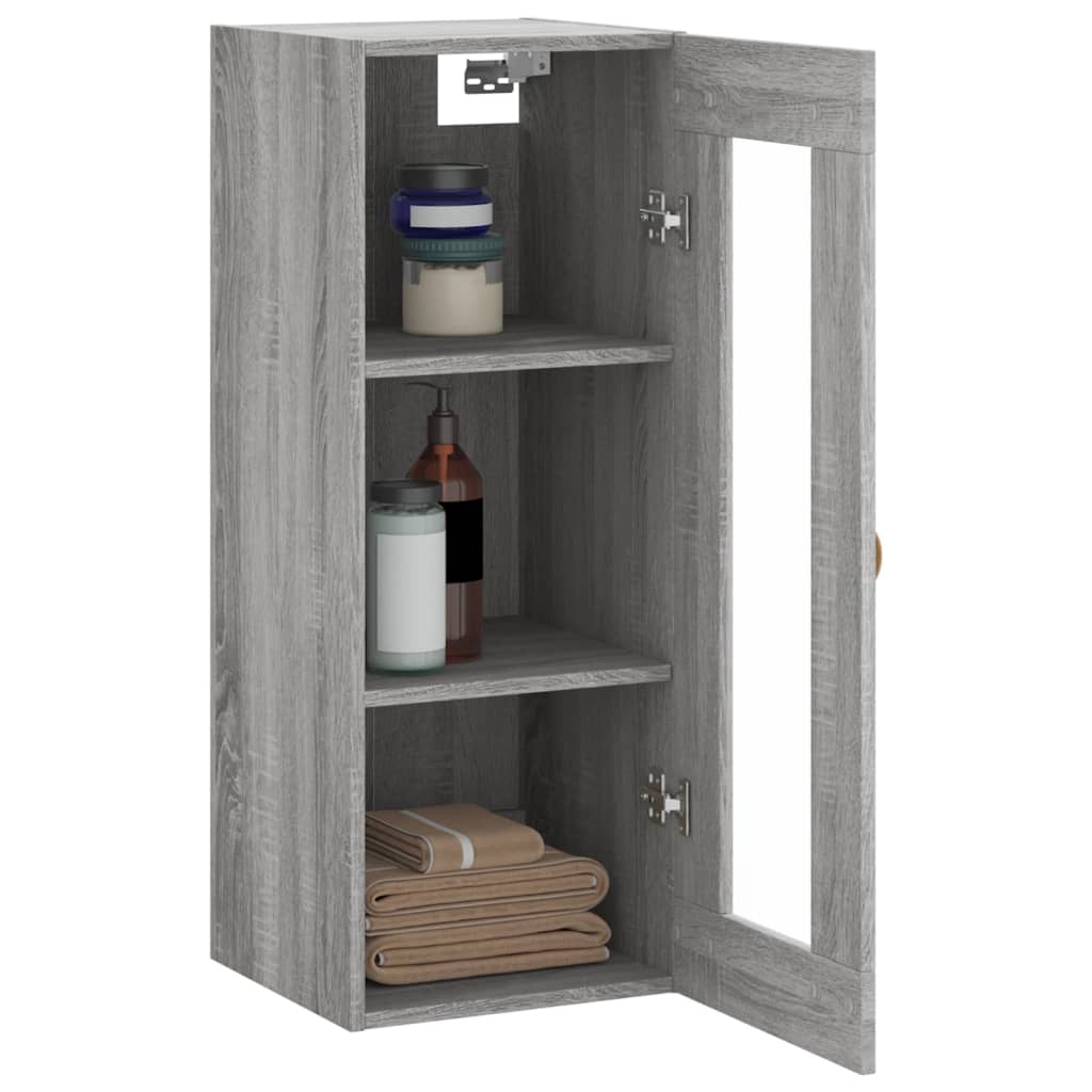 Wandschrank Grau Sonoma 34,5x34x90 cm