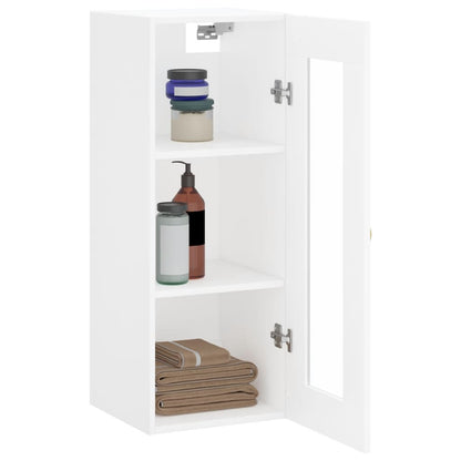 Wandschrank Weiß 34,5x34x90 cm