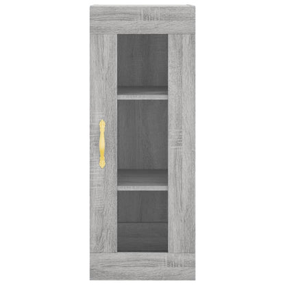 Wandschrank Grau Sonoma 34,5x34x90 cm