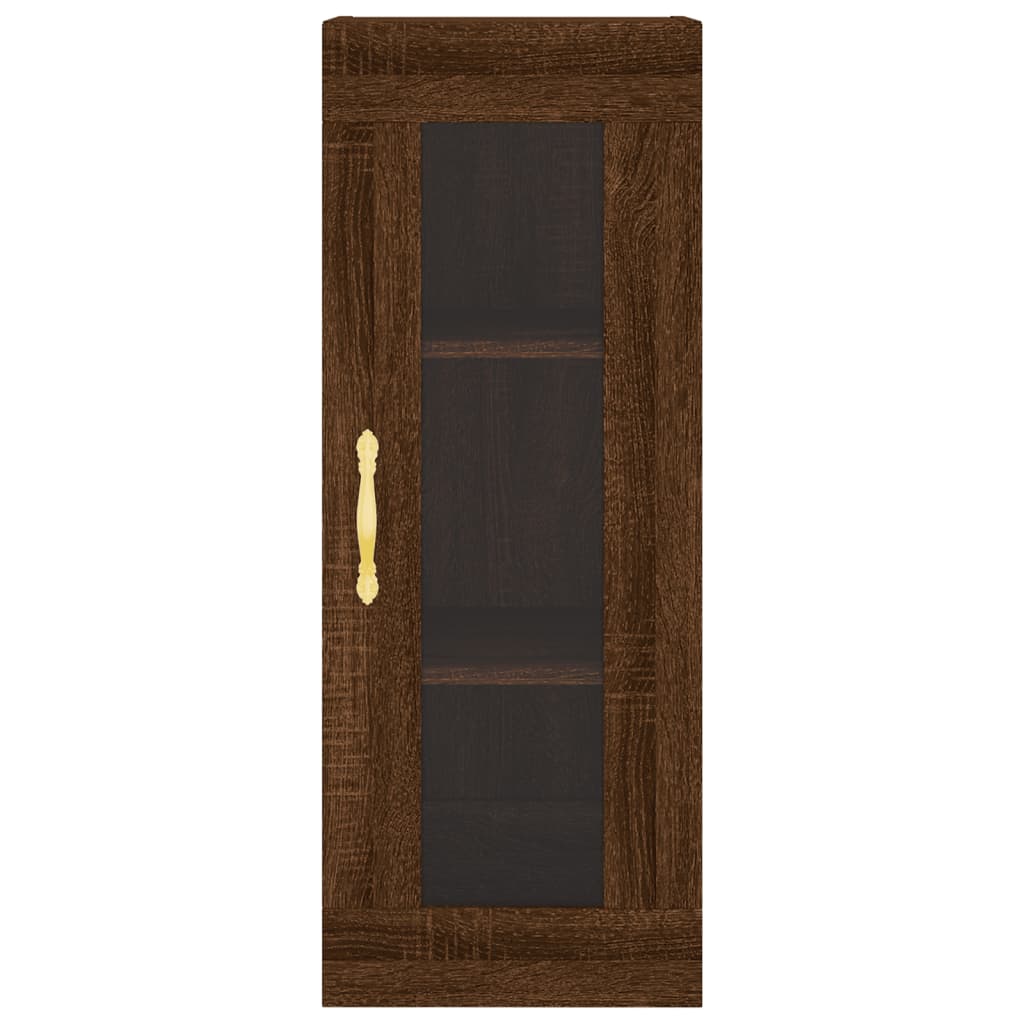 Wandschrank Braun Eichen-Optik 34,5x34x90 cm