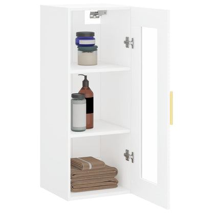 Wandschrank Weiß 34,5x34x90 cm