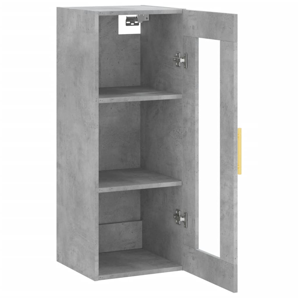 Wandschrank Betongrau 34,5x34x90 cm