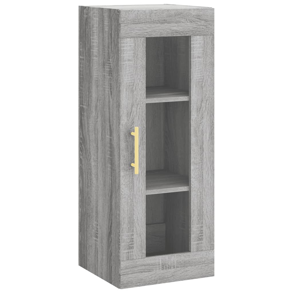 Wandschrank Grau Sonoma 34,5x34x90 cm