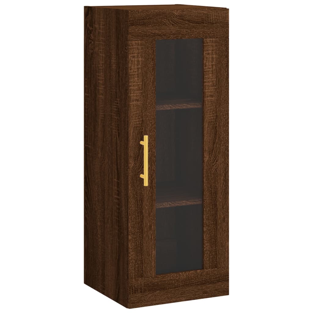 Wandschrank Braun Eichen-Optik 34,5x34x90 cm