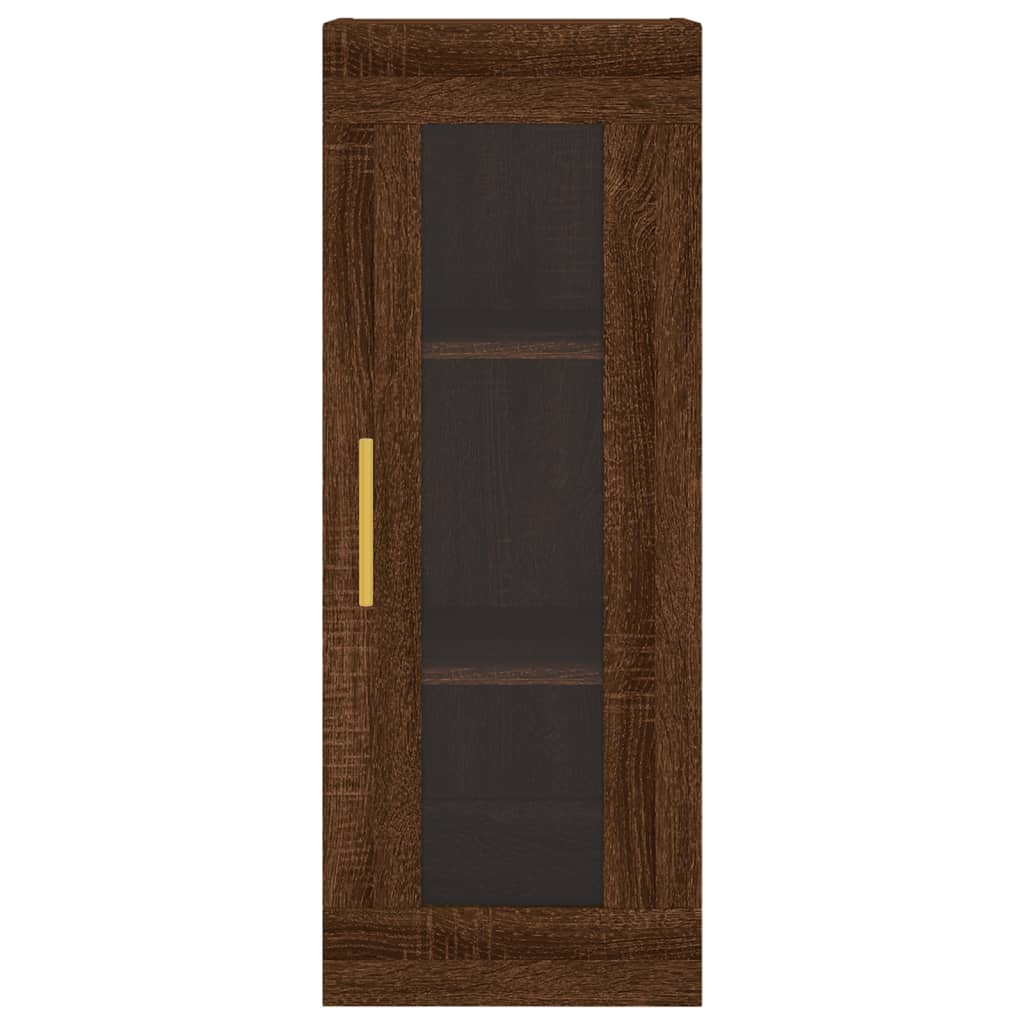 Wandschrank Braun Eichen-Optik 34,5x34x90 cm