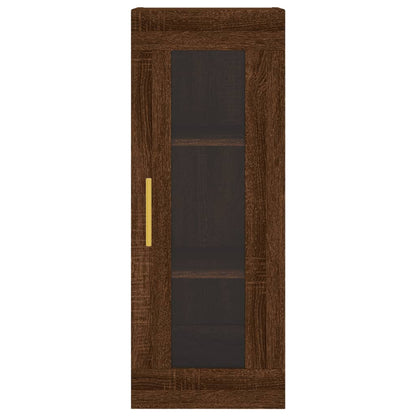 Wandschrank Braun Eichen-Optik 34,5x34x90 cm