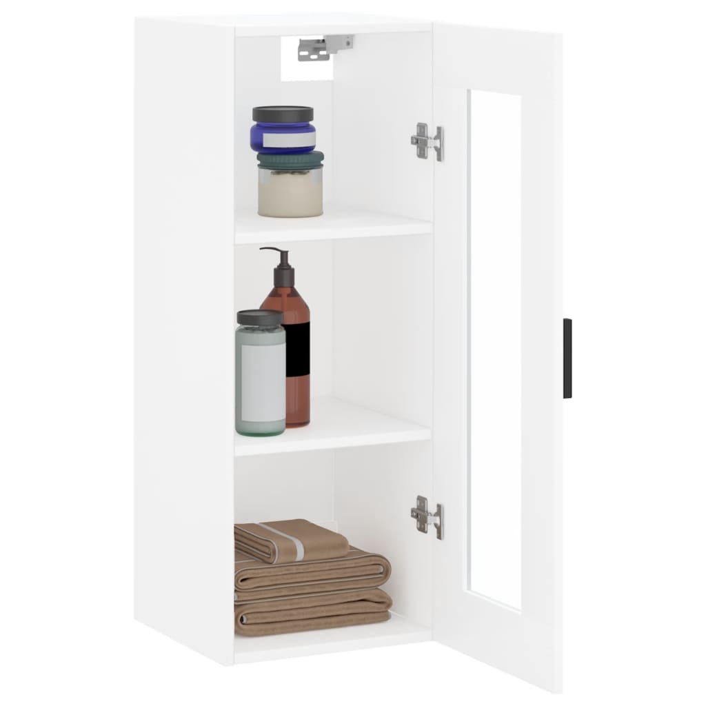 Wandschrank Weiß 34,5x34x90 cm