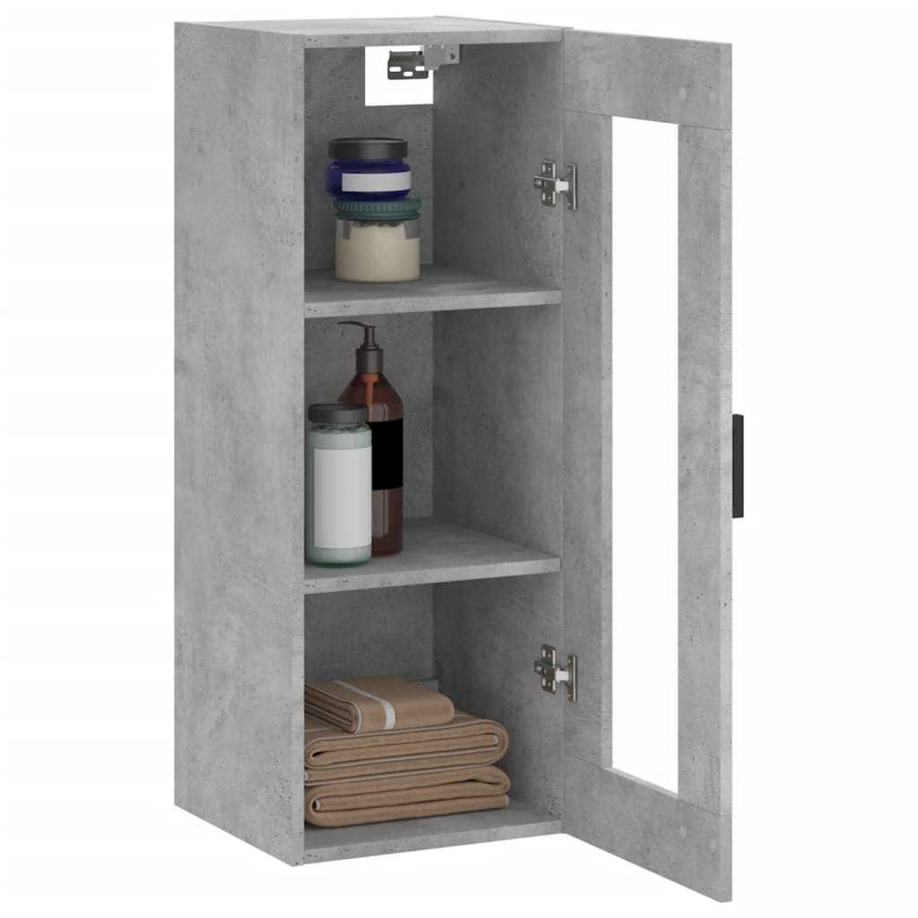 Wandschrank Betongrau 34,5x34x90 cm