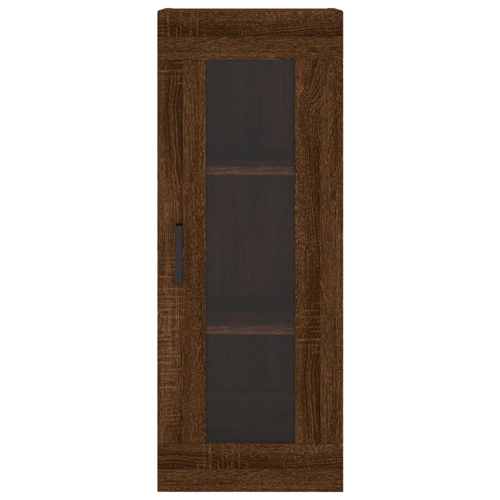 Wandschrank Braun Eichen-Optik 34,5x34x90 cm