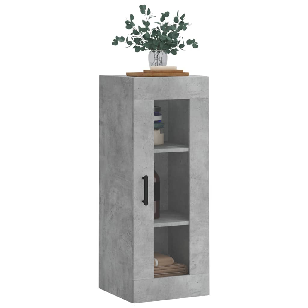 Wandschrank Betongrau 34,5x34x90 cm