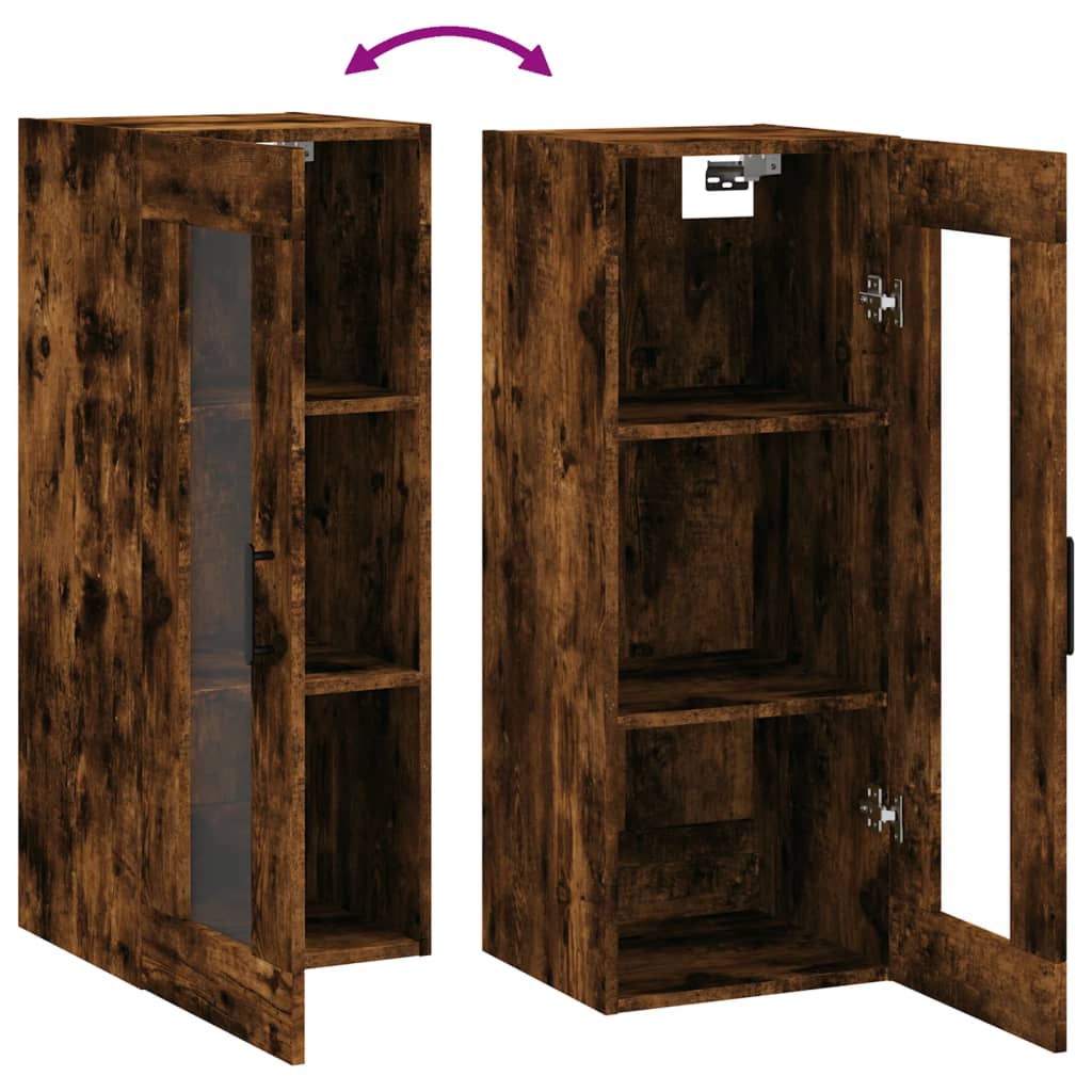 Wandschrank Räuchereiche 34,5x34x90 cm