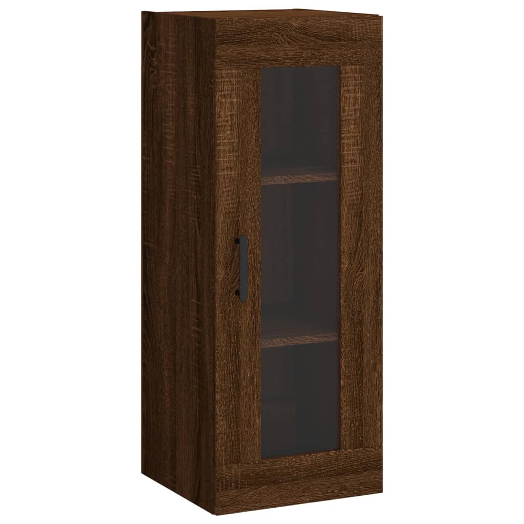 Wandschrank Braun Eichen-Optik 34,5x34x90 cm