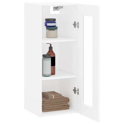 Wandschrank Weiß 34,5x34x90 cm