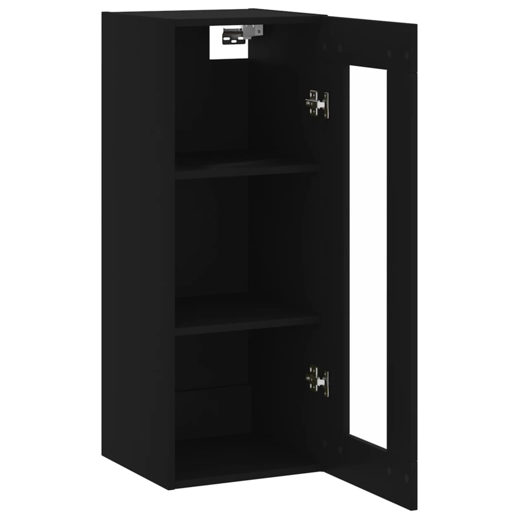 Wandschrank Schwarz 34,5x34x90 cm