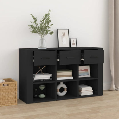 Sideboard Schwarz 100x30x59,5 cm Holzwerkstoff