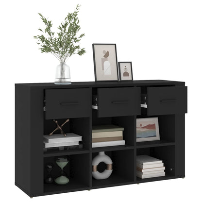 Sideboard Schwarz 100x30x59,5 cm Holzwerkstoff