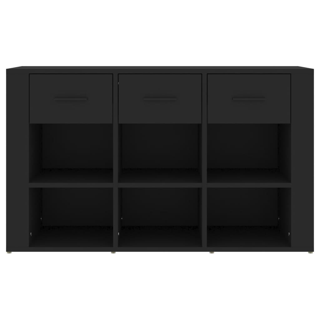 Sideboard Schwarz 100x30x59,5 cm Holzwerkstoff