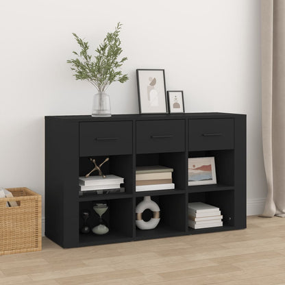 Sideboard Schwarz 100x30x59,5 cm Holzwerkstoff